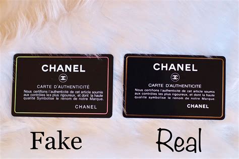 fake chanel accessories|authenticity card chanel.